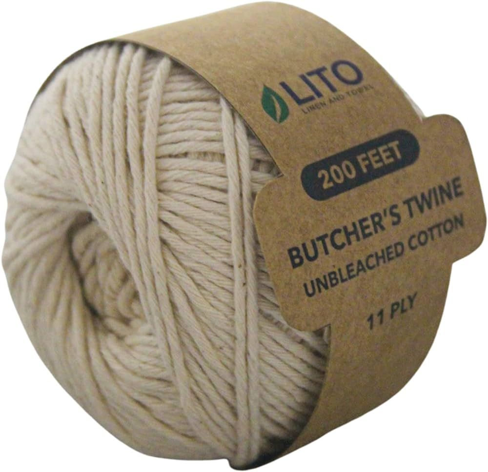 Twine String|Wrapping Bakers Cooking Craft| Butchers Kitchen Twine|Wired Heavy Natural Cotton Val... | Amazon (US)