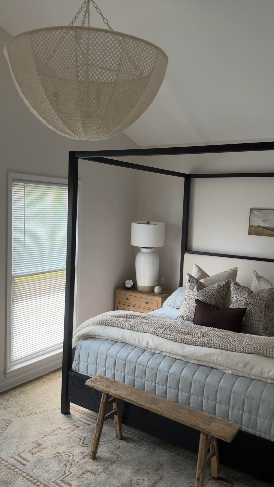 Cozy bedroom decor! Spring bedding, home decor ideas, canopy bed, bedroom inspiration, nightstands, bedroom rug

#LTKStyleTip #LTKSaleAlert #LTKHome