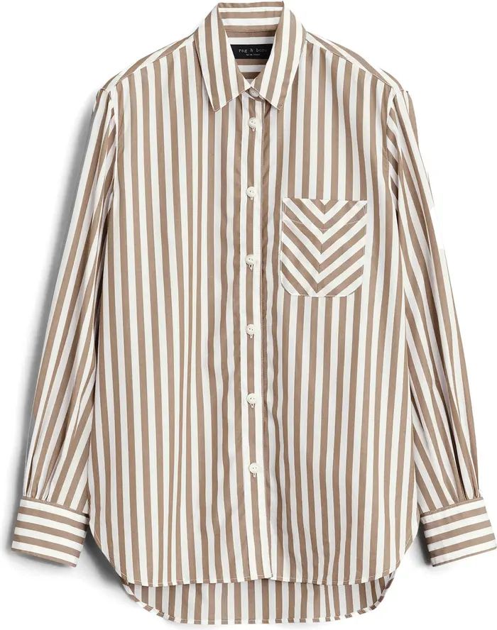 Maxine Stripe Cotton Button-Up Shirt | Nordstrom