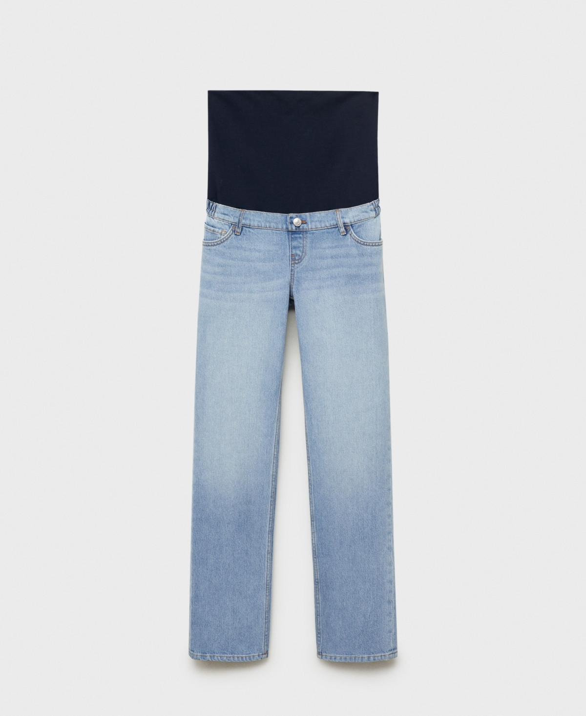 Mango Women's Maternity Straight Jeans - Medium Blue | Macy's