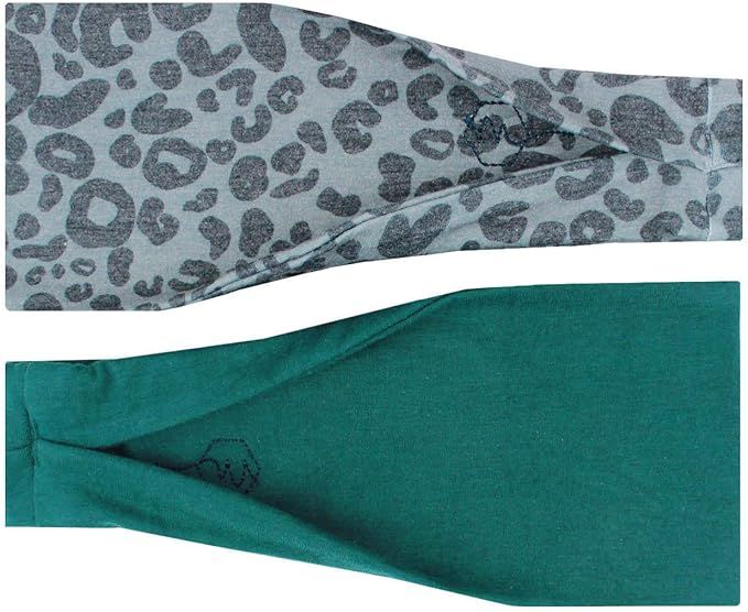 Maven Thread Women's No-Slip Sweat-Wicking Headband for Exercise and Yoga, 2-Pack (Wild) | Amazon (US)