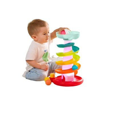 B. toys Pop-O-Color Ball Tower - Swirly Ball Drop Toy with Lights and 4 Colorful Balls, Fine Motor Skills | Target