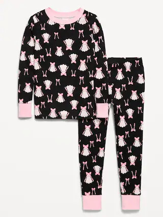 Printed Snug-Fit Graphic Pajama Set for Girls | Old Navy (US)