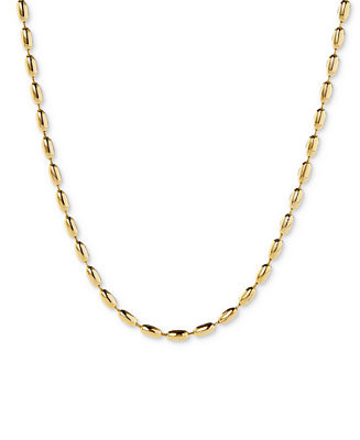 Capri Gold-Plated Ball Chain Necklace | Macy's