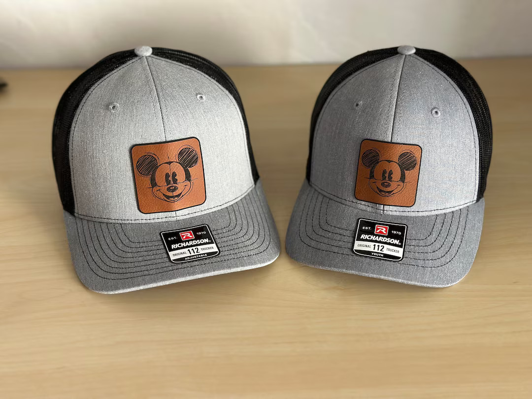 Matching Daddy Son Disney Trucker Hat, Adult Youth Disneyland Richardson Trucker Hat, Leatherette... | Etsy (US)