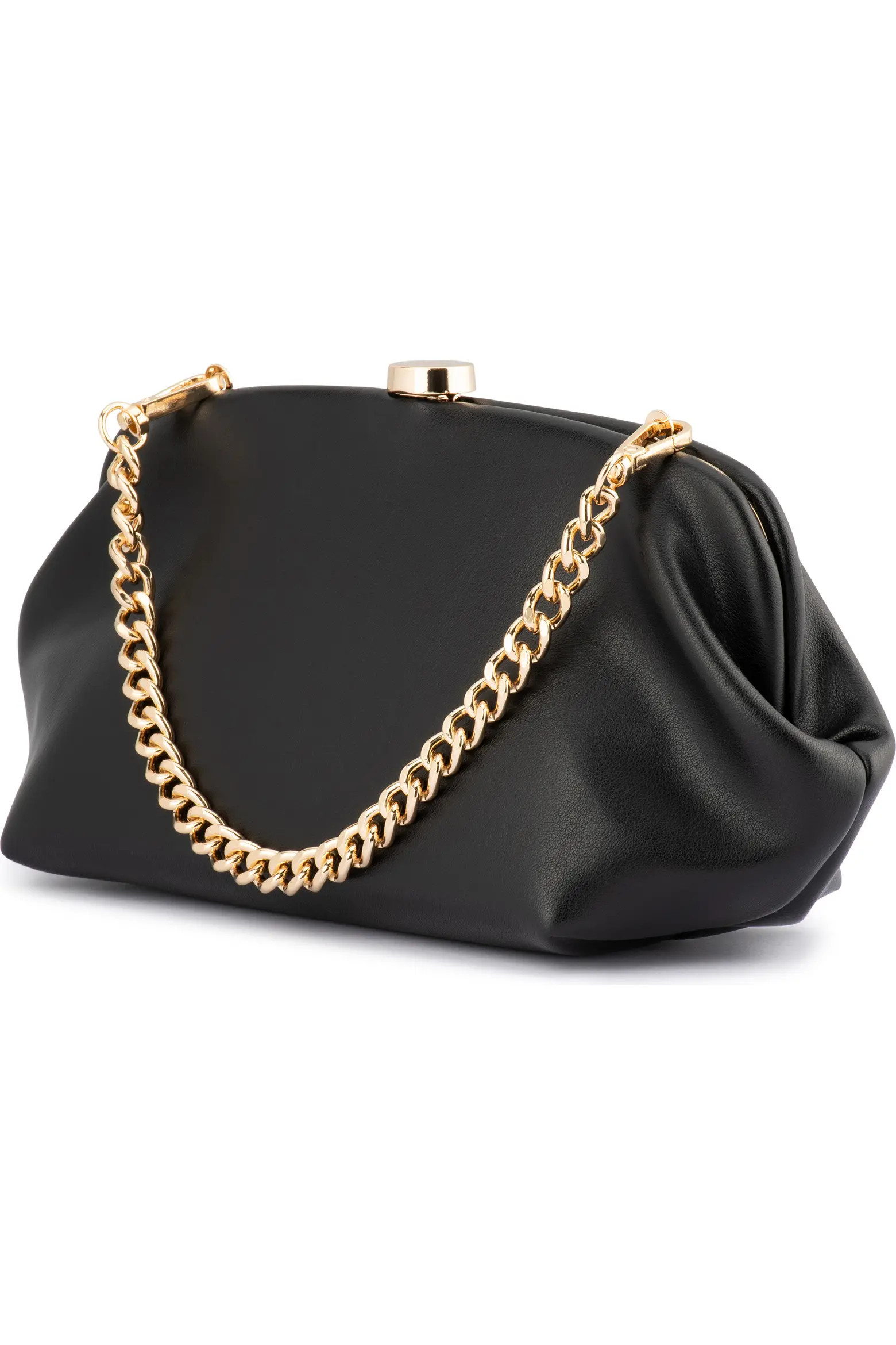 Olga Berg Josefina Framed Faux Leather Clutch (Women) | Nordstrom | Nordstrom