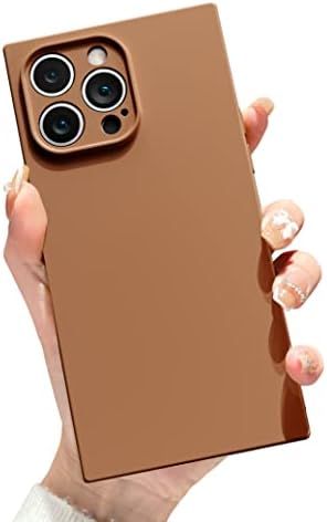 LSL for iPhone 14 Pro Case Square Nude Soft TPU Bumper Anti-Drop Anti-Scratch Shock Absorption Pr... | Amazon (US)