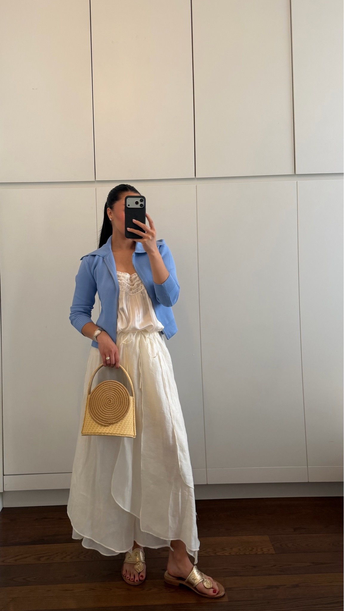 Outfit details for hotter months 
Top - S
Skirt- S
Jacket- M

#LTKootd #LTKSaleAlert #LTKTravel