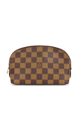 FWRD Renew Louis Vuitton Damier Ebene Cosmetic Pouch in Brown from Revolve.com | Revolve Clothing (Global)