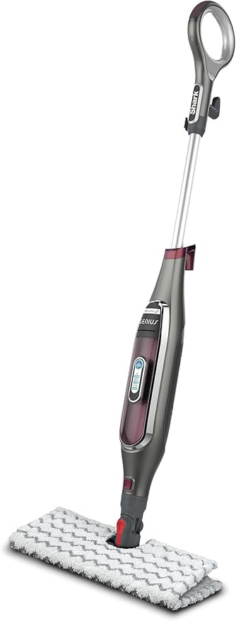 Shark S5003D Genius Hard Floor Cleaning System Pocket Steam Mop, Burgundy/Gray | Amazon (US)