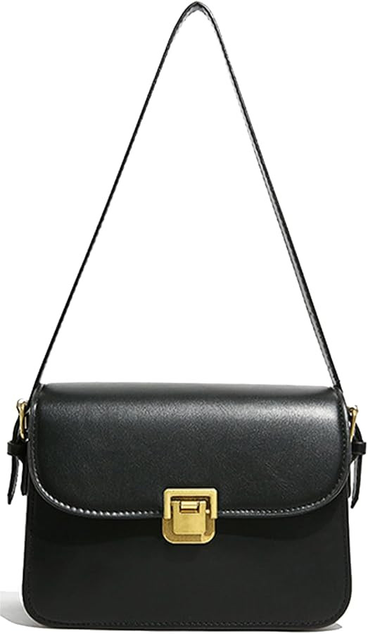 Brown Purses for Women Black Shoulder Purse Vintage Bags Trendy Women's Red Small Tote Handbags | Amazon (US)