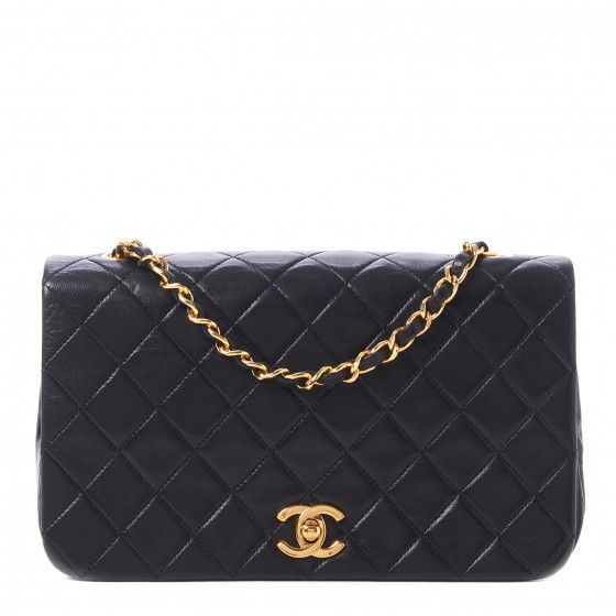 CHANEL Lambskin Quilted Small Single Flap Bag Black | FASHIONPHILE | Fashionphile