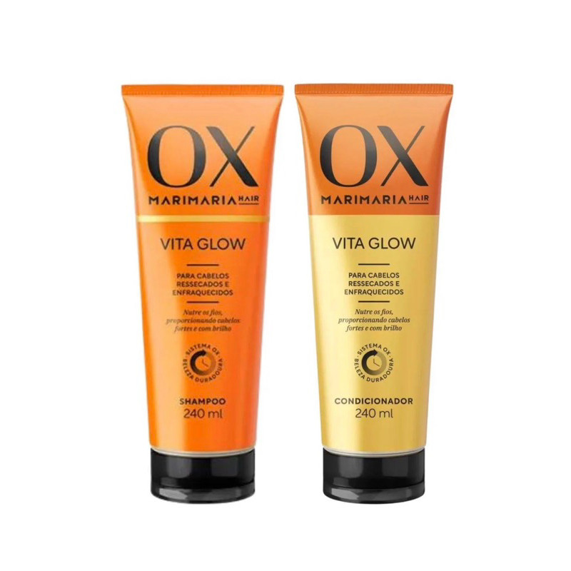 OX Vita Glow Kit Shampoo e Cond Mari Maria 240Ml | Shopee (BR)