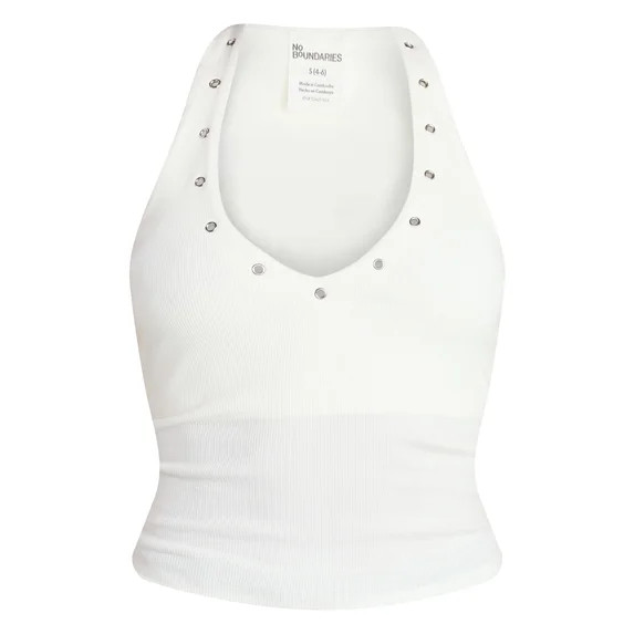 No Boundaries Grommet Halter Top, Women's XXS-XXL | Walmart (US)