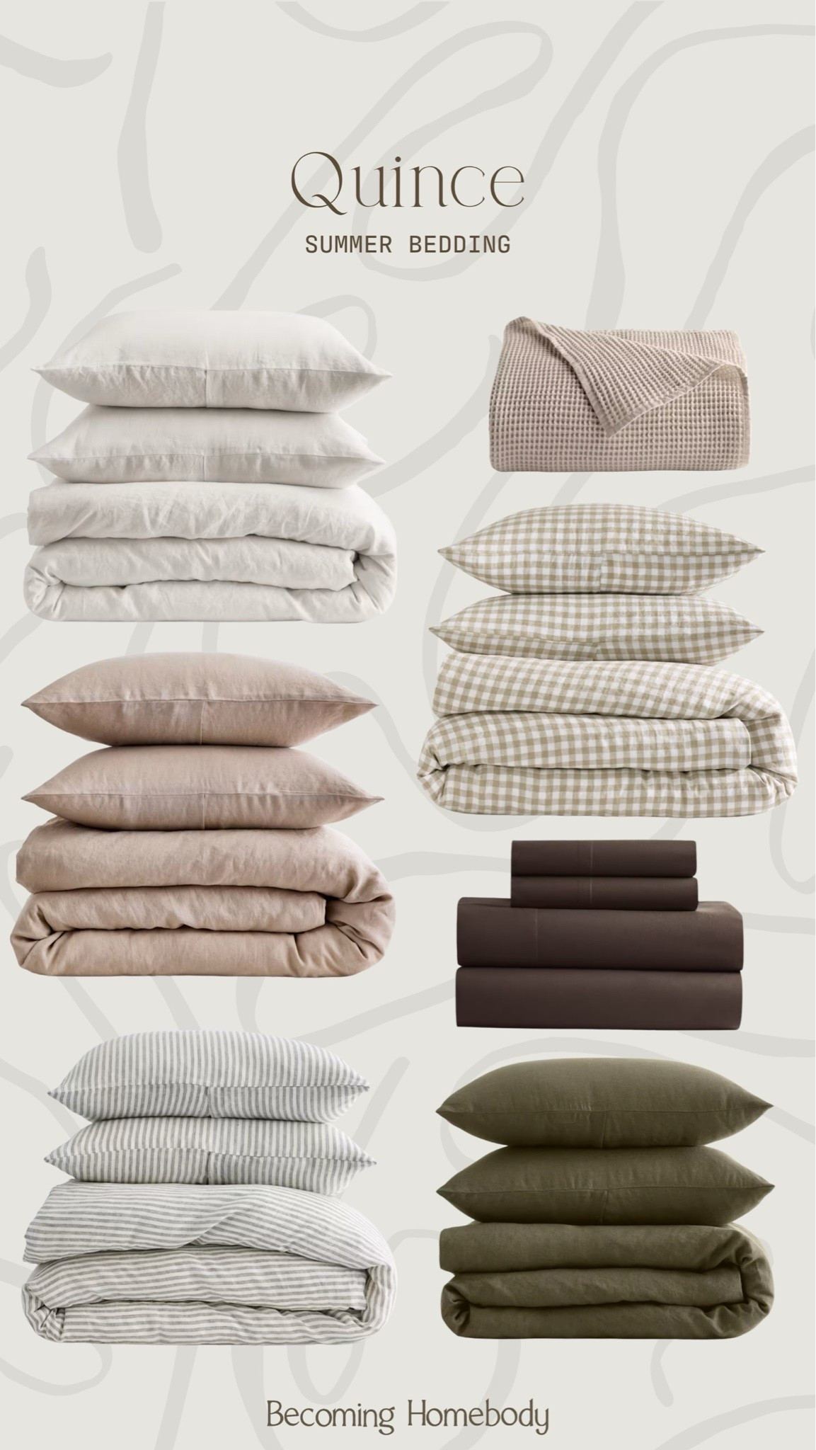 Quince summer bedding 🤎 Absolutely loving these light and airy layers for our bedroom! Neutral Home, Summer Home