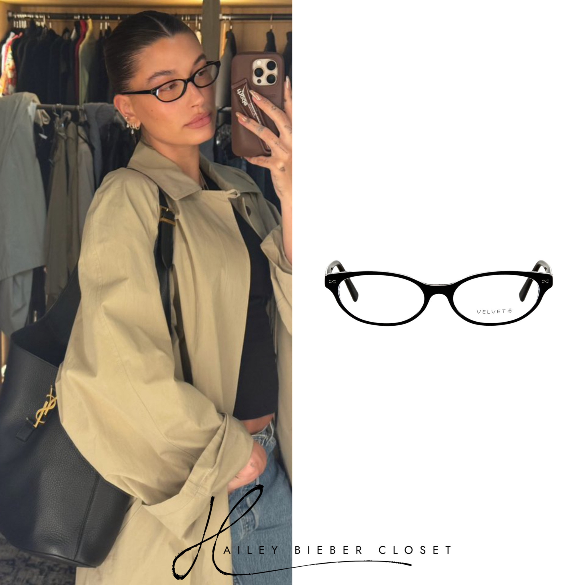 Hailey Bieber wears #VelvetEyewear Kat Glasses.

#HaileyBieber #HaileyBieberCloset #HaileyBieberStyle #Fashion #StreetStyle #StreetWear #Style 