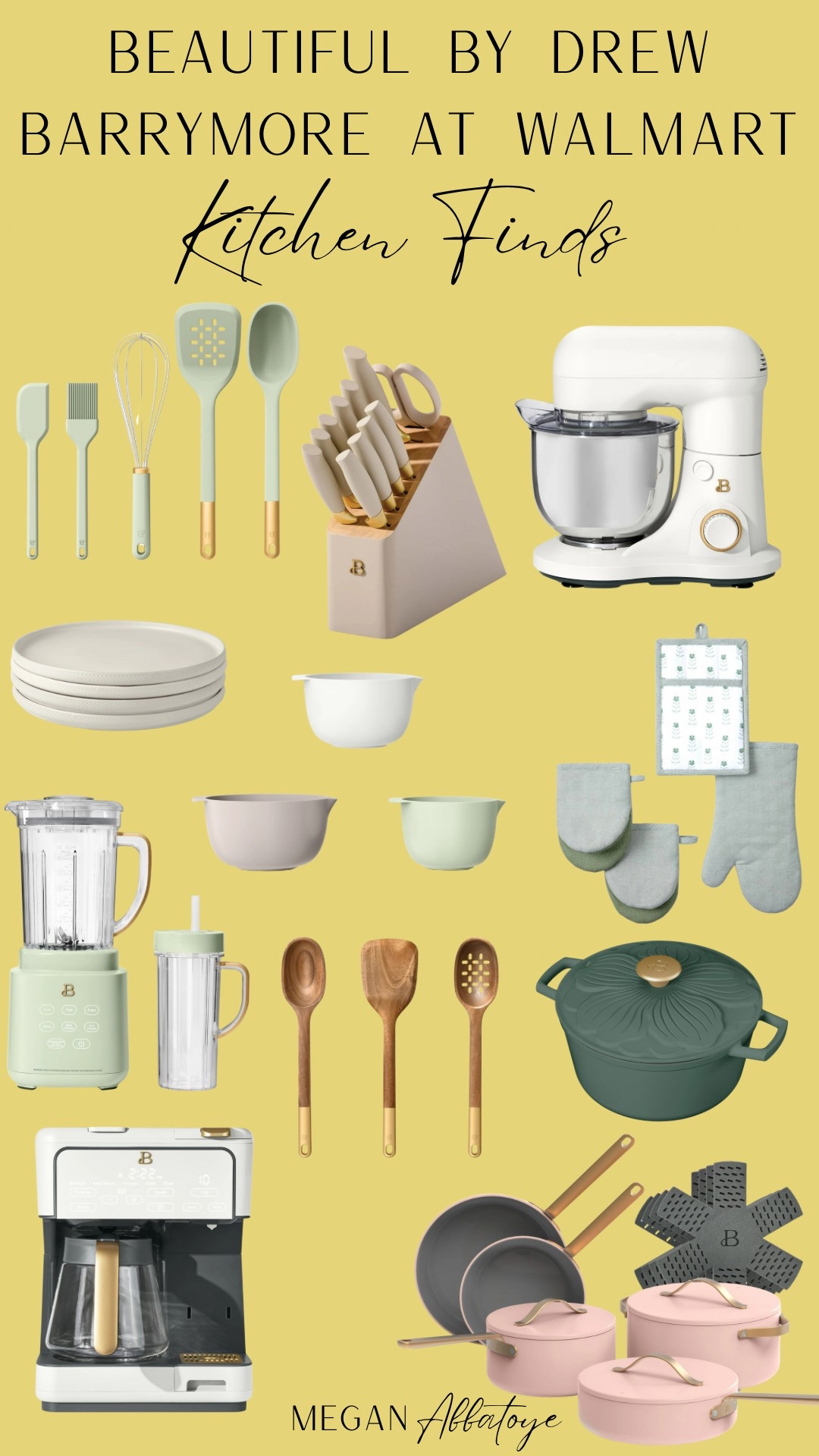 A few of my favorite kitchen finds from the Beautiful by Drew Barrymore line available at Walmart. Sleek and clean styles with pretty neutral colors 🤍


#LTKHome #LTKGiftGuide
