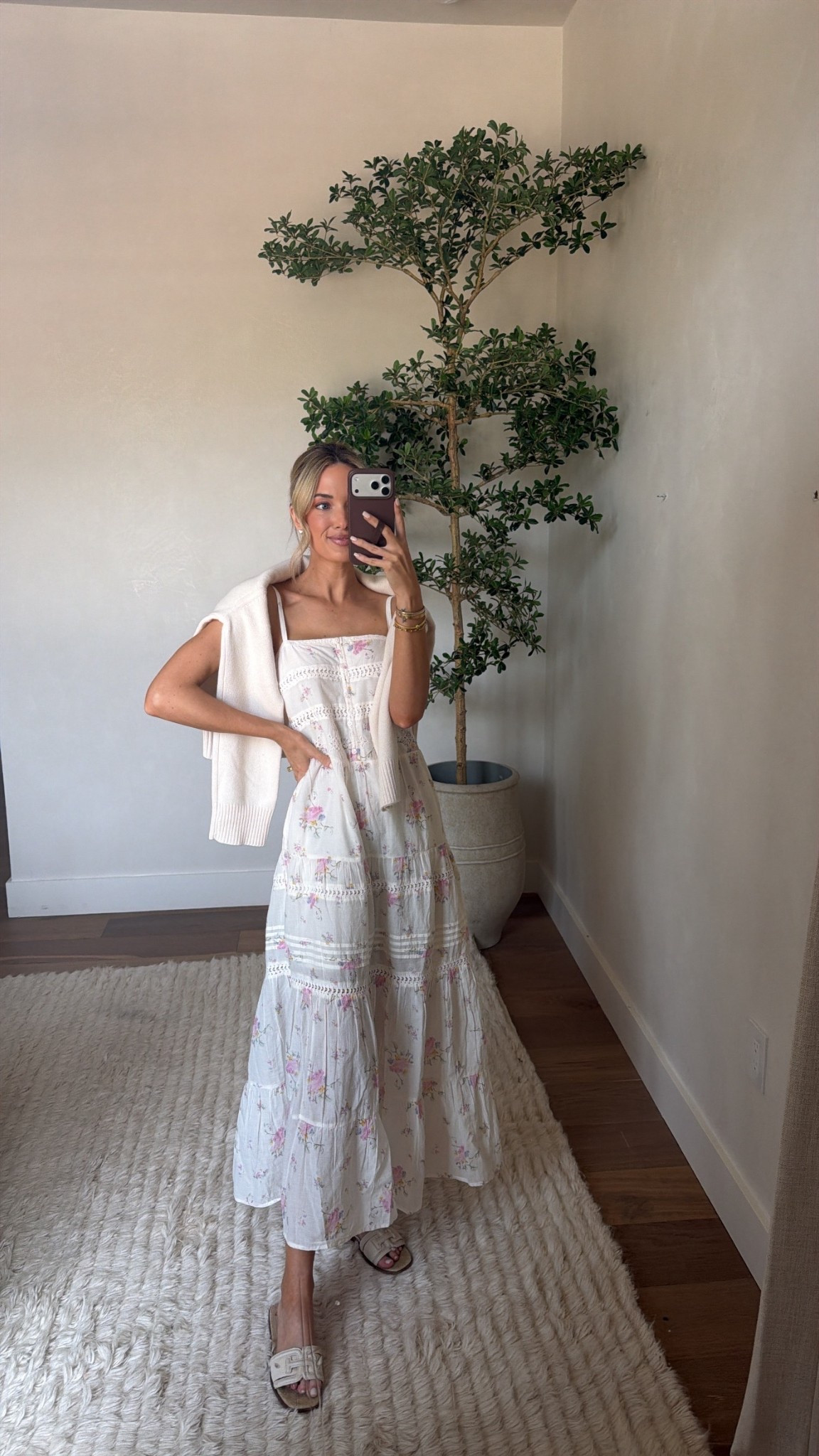 Wearing XS in the dress! It is lined half way 