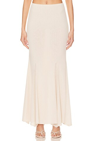 NBD Sanam Maxi Skirt in Cream from Revolve.com | Revolve Clothing (Global)