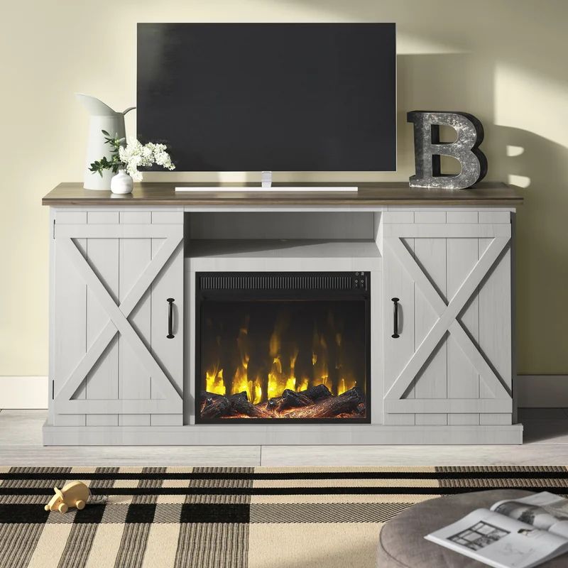 Briella TV Stand for TVs up to 70" with Fireplace Included | Wayfair North America