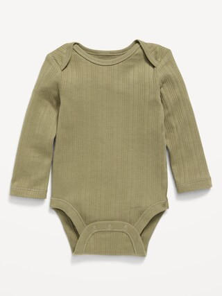 Long-Sleeve Ribbed Bodysuit for Baby | Old Navy (US)