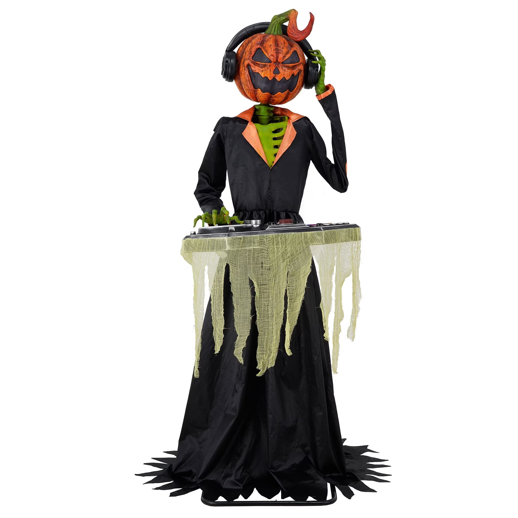 Animated DJ Jack with Turntable, 72-inch, Halloween Decor, by Way to Celebrate | Walmart (US)