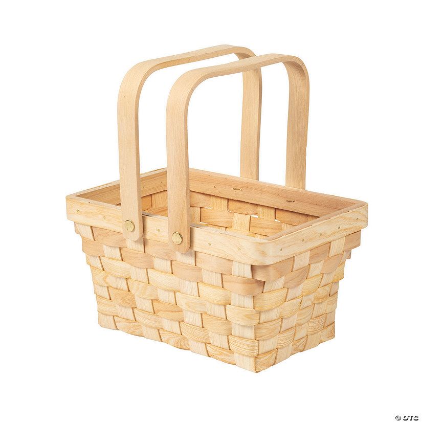 Rectangular Basket with Top Handles | Oriental Trading Company