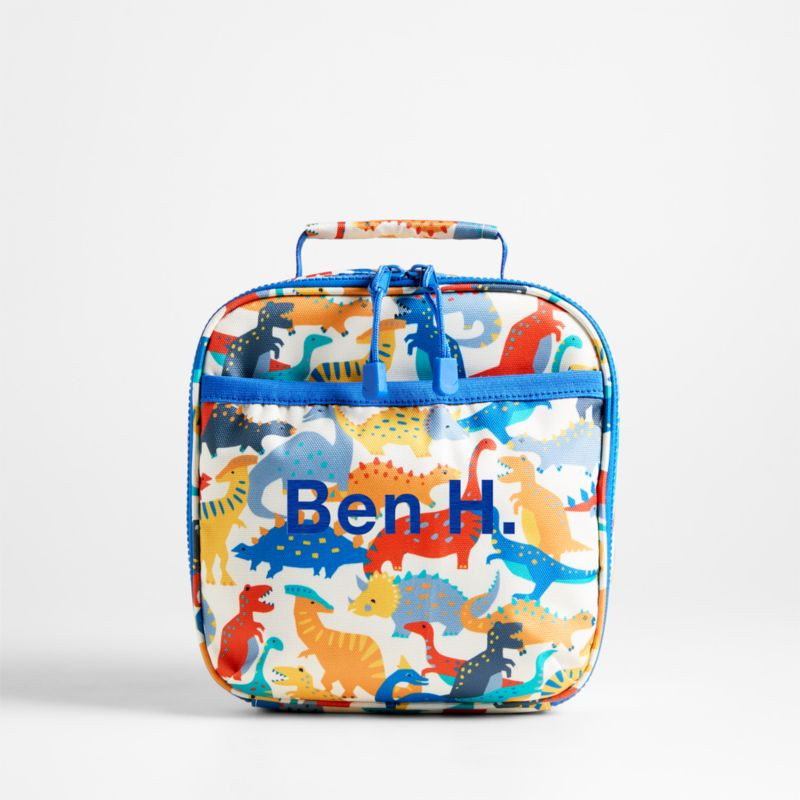 Dreamer Dino Party Standard Soft Insulated Kids Lunch Box + Reviews | Crate & Kids | Crate & Barrel