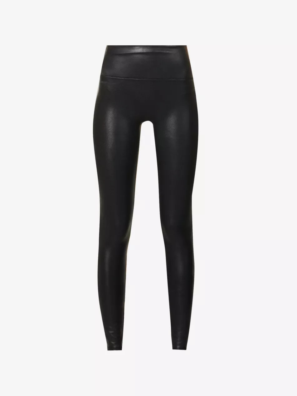 SPANXshape™ Faux Leather Leggings | Selfridges