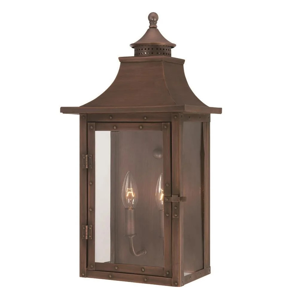 St. Charles 19 Inch Tall 2 Light Outdoor Wall Light by Acclaim Lighting | 1800 Lighting
