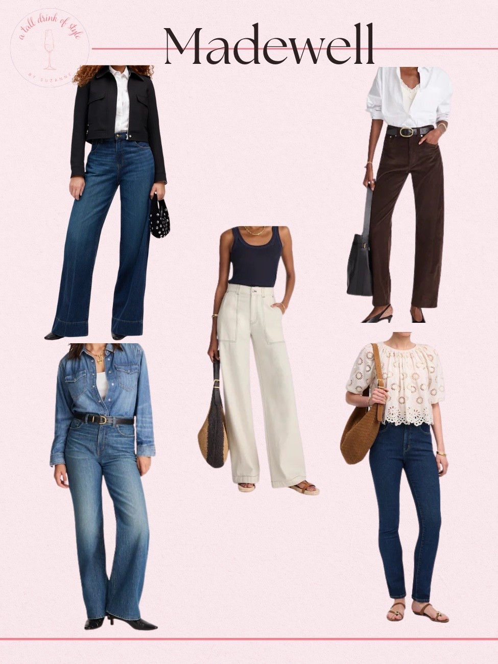 LTKxMadewell
Jeans, pants, cream pants, dark wash jeans, straight jeans, wide leg jeans

If you're tall, over 40, or just tired of fashion that doesn’t fit your life, you’re in the right place. I share classic, elevated outfit formulas that actually work on tall women (I’m 6’1” for reference!) and help you feel confident getting dressed again.

Reminder of my sizing:

Age: 55
Height: 6’1”
Tops: S/M
Bottoms: 8/10
Dresses: 8/M

#LTKxMadewell #LTKSaleAlert #LTKOver40