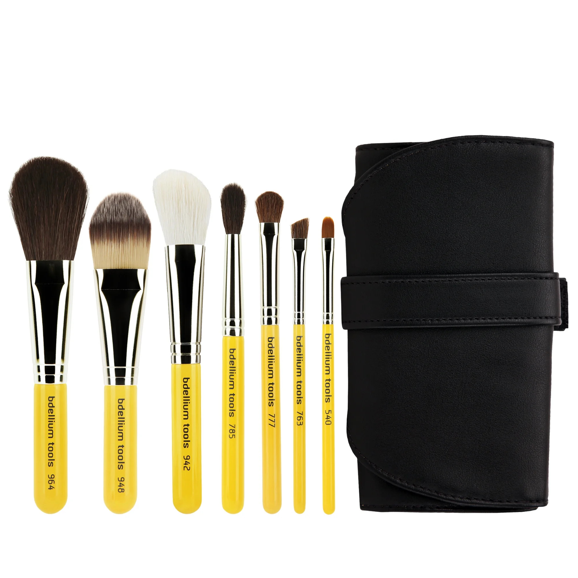 Bdellium Tools Professional Makeup Travel Line Brush Set with Roll-Up Pouch | Walmart (US)