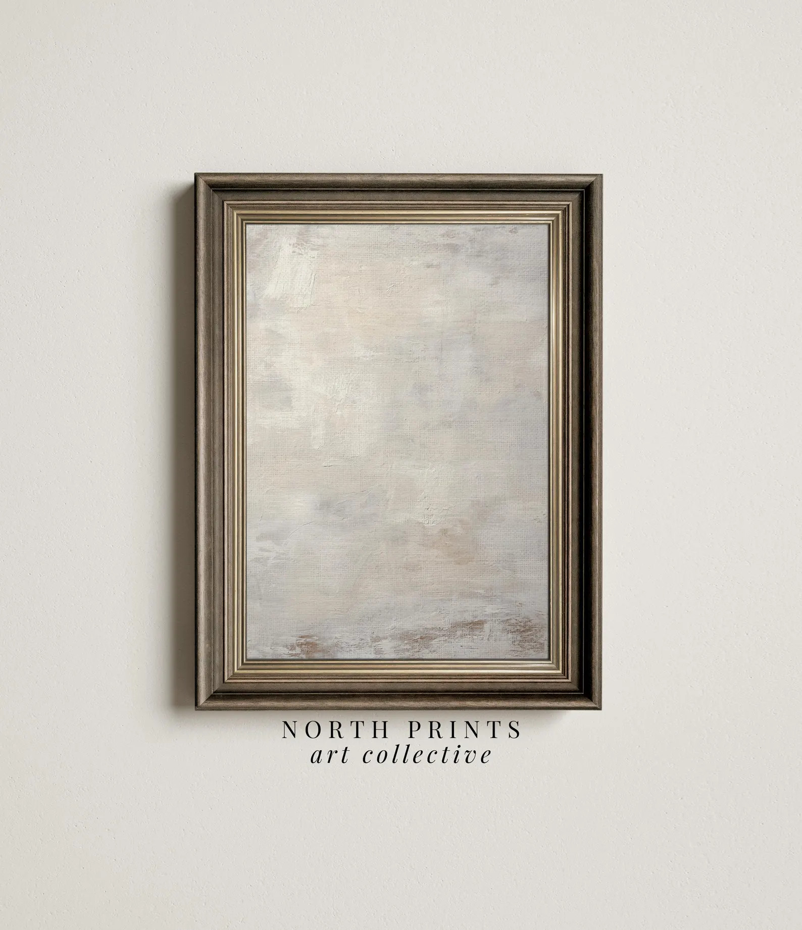 Neutral Abstract Painting, Minimalist Modern Farmhouse Wall Decor, Textural White Wall Art, PRINT... | Etsy (US)