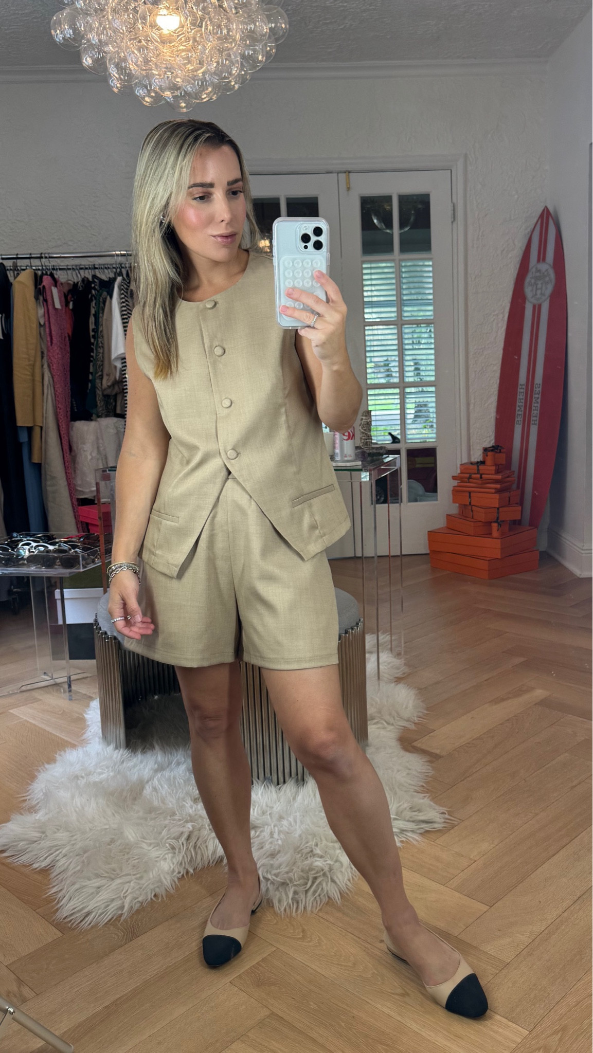 How chic is this summer work two piece short suit set? 

It’s a designer look for less version and fits true to size. This short suit set comes in other colors too. 

Wear with closed toe shoes or pumps for work or with espadrilles or flats for a vacation or out. 

Corporate casual work outfit, summer Fridays work outfit, casual work outfit, casual business lunch outfit 


#LTKFindsUnder100 #LTKWorkwear #LTKFindsUnder50