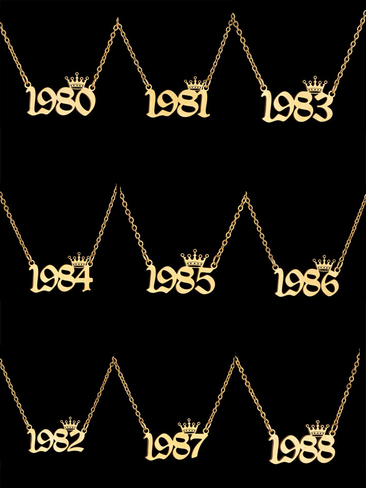 1pc Simple and fashionable women's hip-hop vintage pendant necklace | SHEIN