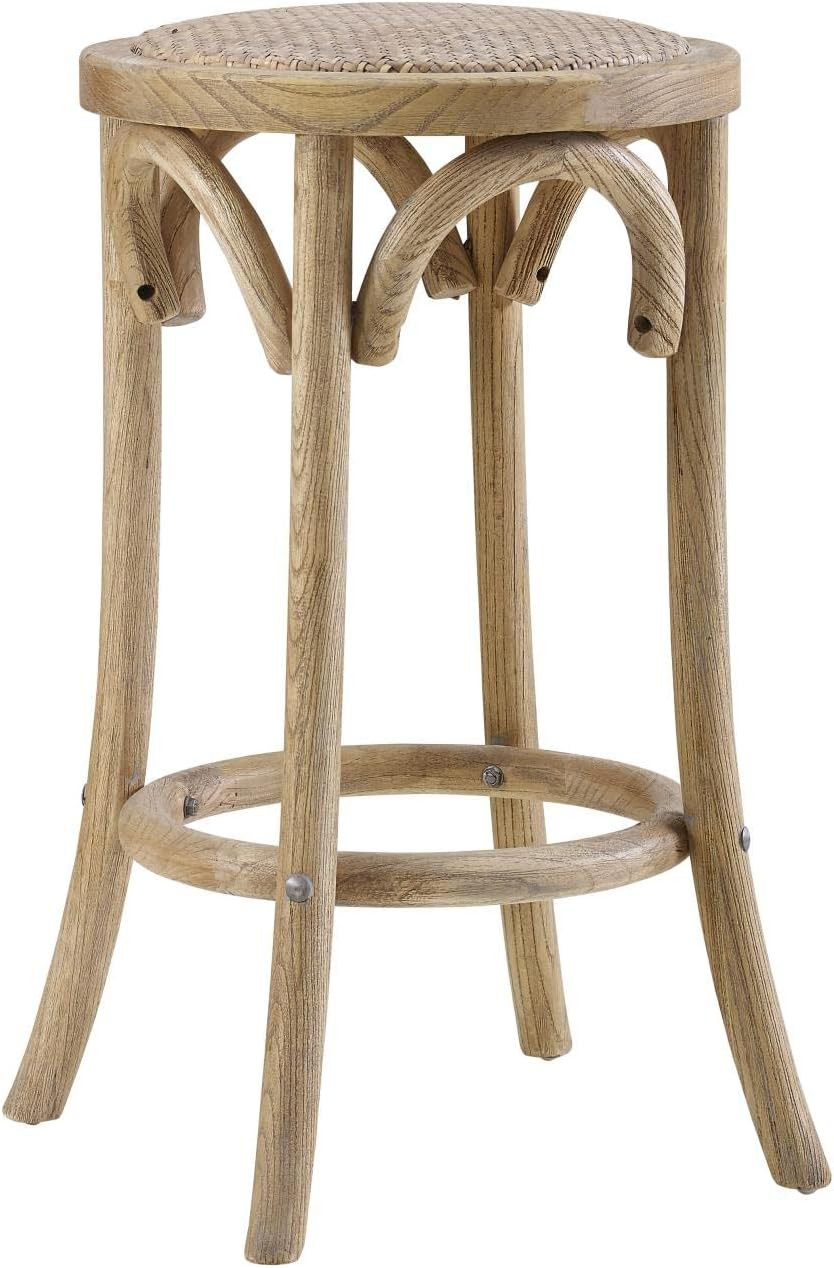 Linon Rae Rattan Seat Backless Counter Stool | Amazon (US)