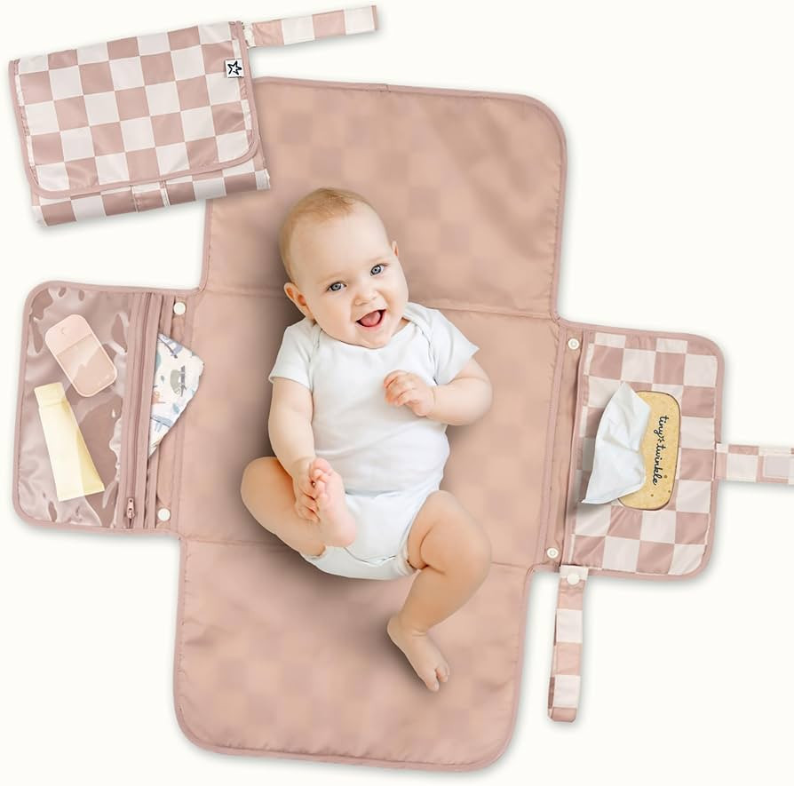 Tiny Twinkle Portable Diaper Changing Pad – Foldable, Waterproof & Compact Travel Changing Mat ... | Amazon (US)