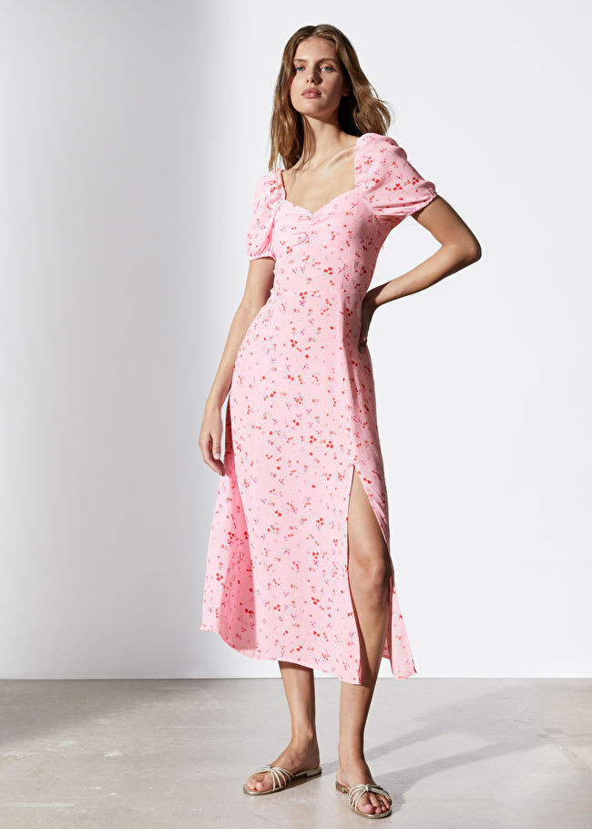 Flowy Puff Sleeve Midi Dress | & Other Stories (EU + UK)
