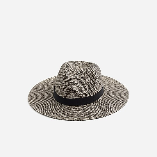J.Crew: Marled Wide Brim Packable Hat For Women | J. Crew US