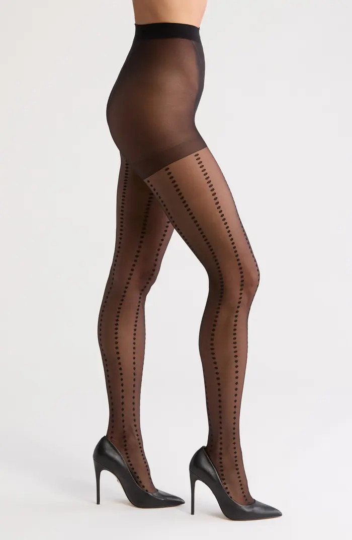 Dot Stripe Sheer Tights | Nordstrom