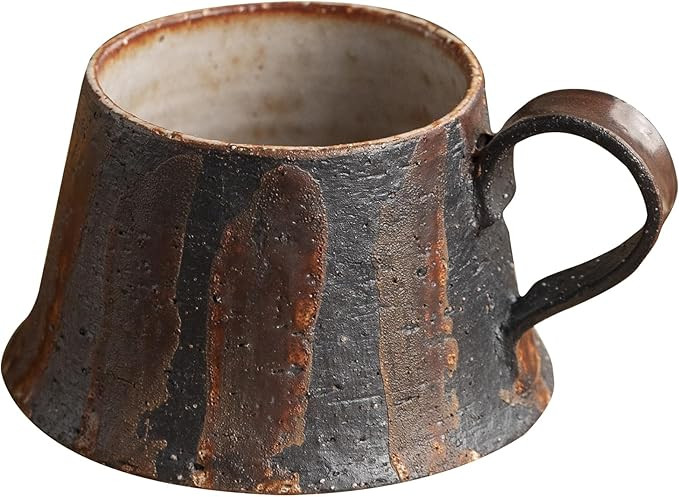 Handmade Ceramic Coffee Mug, 5.5 ounces Pottery Coffee Mugs, Handmade Kiln Glazed Coffee Mug,Uniq... | Amazon (US)