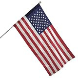 Valley Forge Flag All American Series 2.5 x 4 Foot Nylon US American Flag Kit with 5-Foot Aluminum P | Amazon (US)