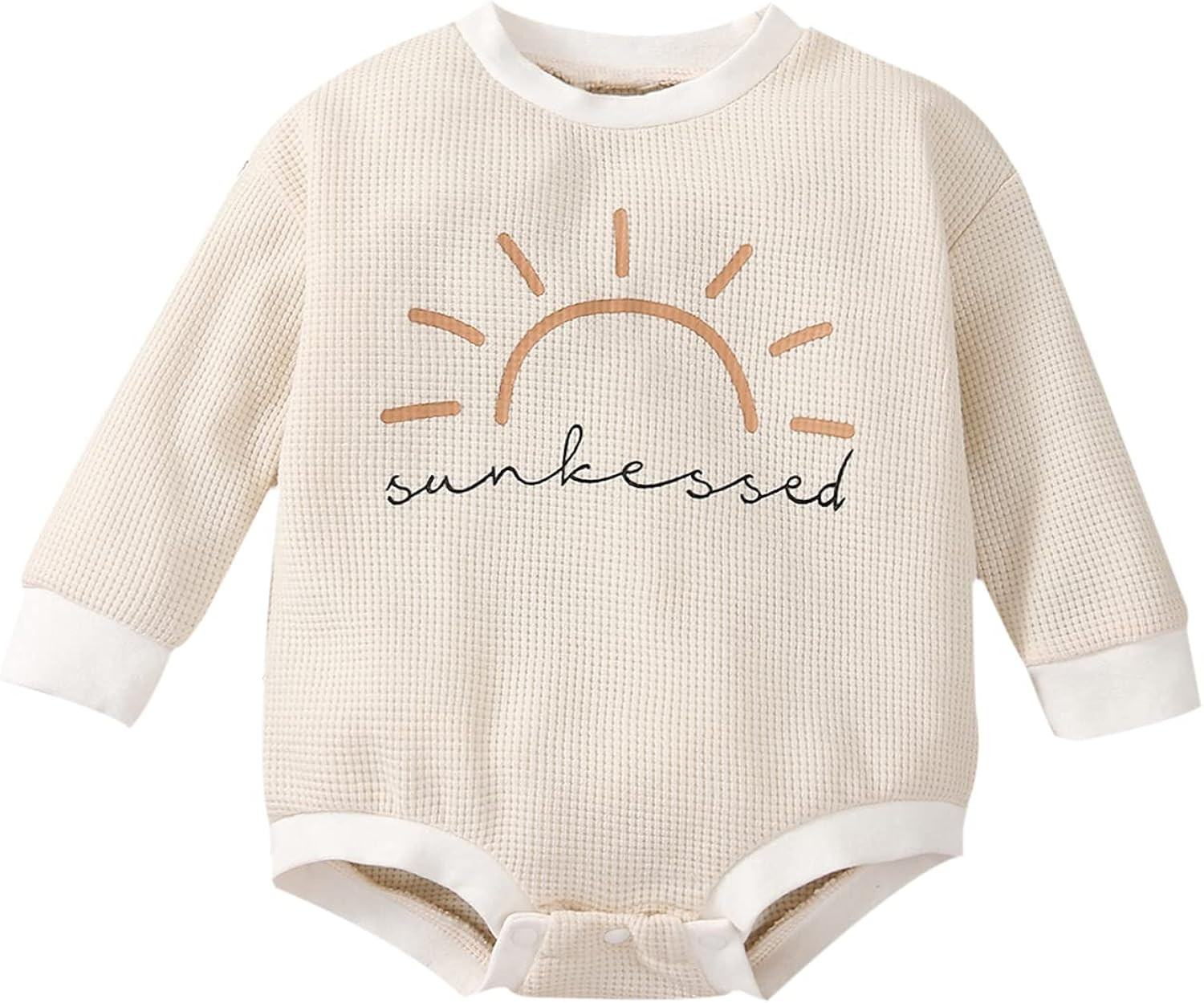 Baby Girl Boy Crewneck Sweatshirts Oversized Knit Sweater Shirts Long Sleeve Romper Pullover Top Cut | Amazon (US)