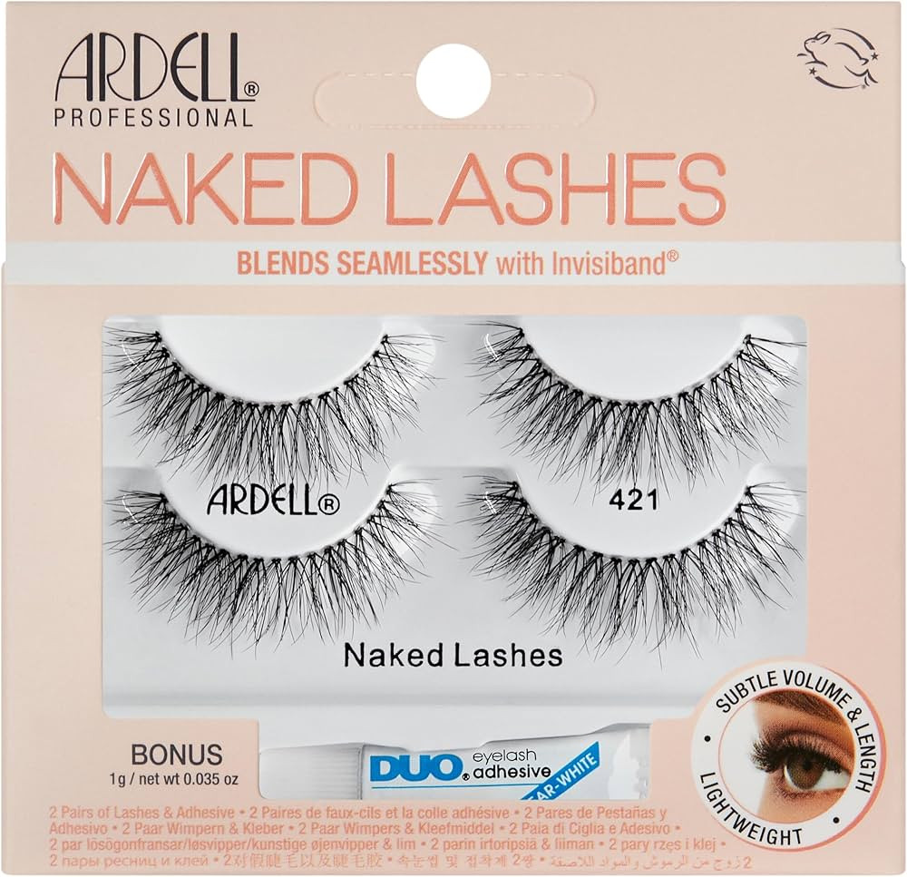 Ardell Naked Lashes 421, 2-pack with 1g DUO Pipette | Amazon (US)