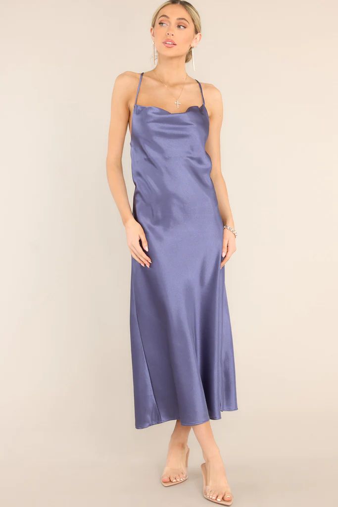 All Yours Dark Lilac Cowl Neck Maxi Dress | Red Dress