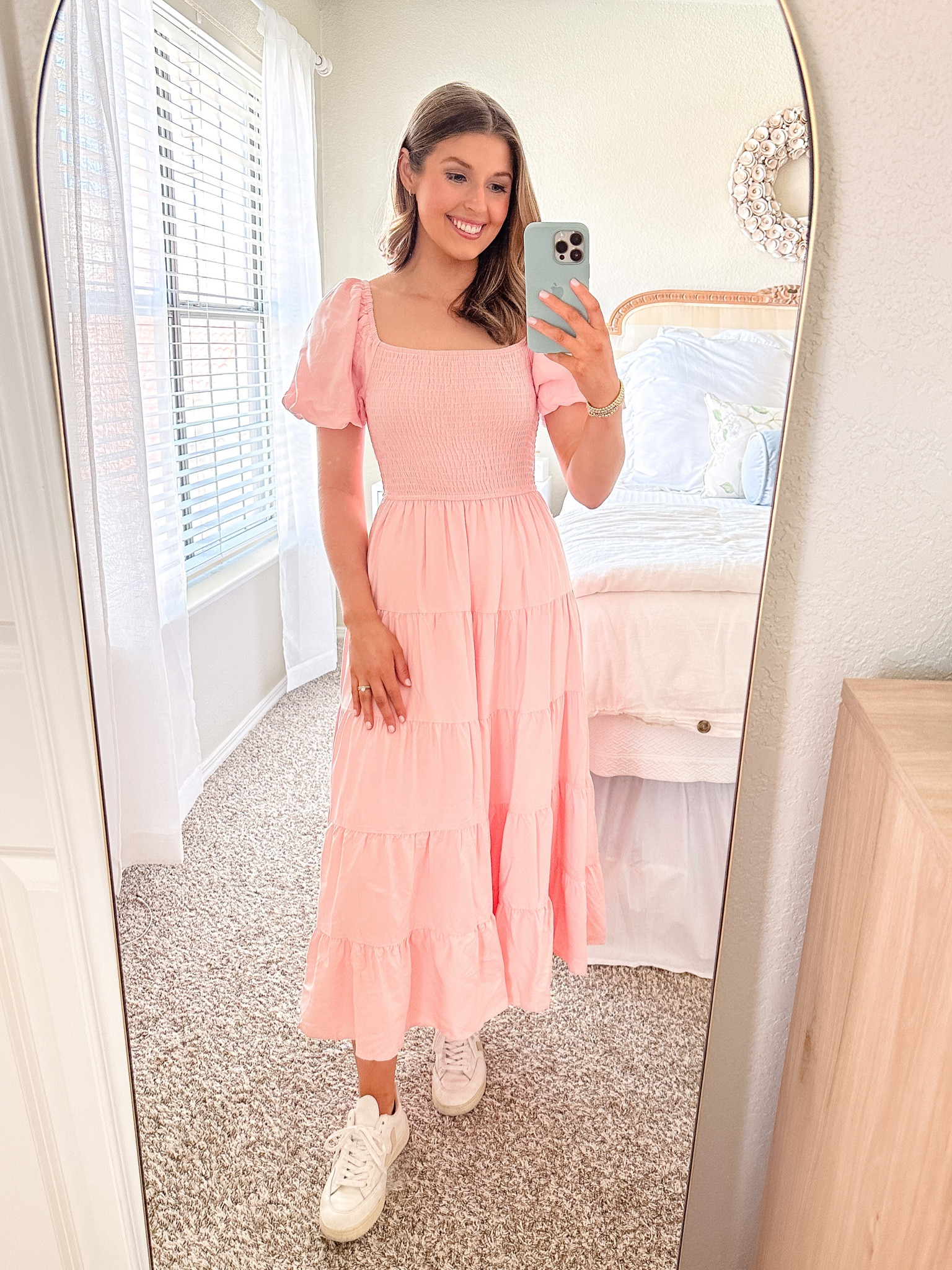 This dress quality is honestly the best I’ve experienced! Very thick & lined. I’m wearing a size small.

Pink dress // midi dress // Amazon // smocked dress // 

#LTKSeasonal #LTKstyletip