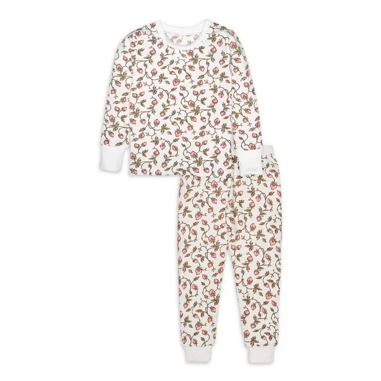 Modern Moments by Gerber Toddler Girl Tight Fitting Pajamas Set, 2-Piece, Sizes 12M-5T | Walmart (US)