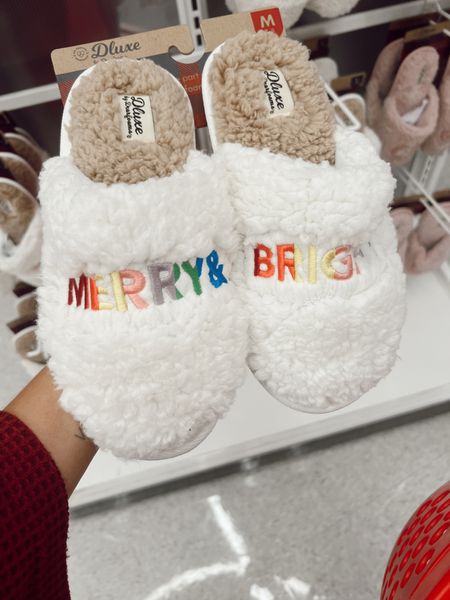 The cutest Sherpa Christmas slippers! Perfect for a stocking stuffer or secret Santa gift 

#LTKSeasonal #LTKshoecrush #LTKHoliday
