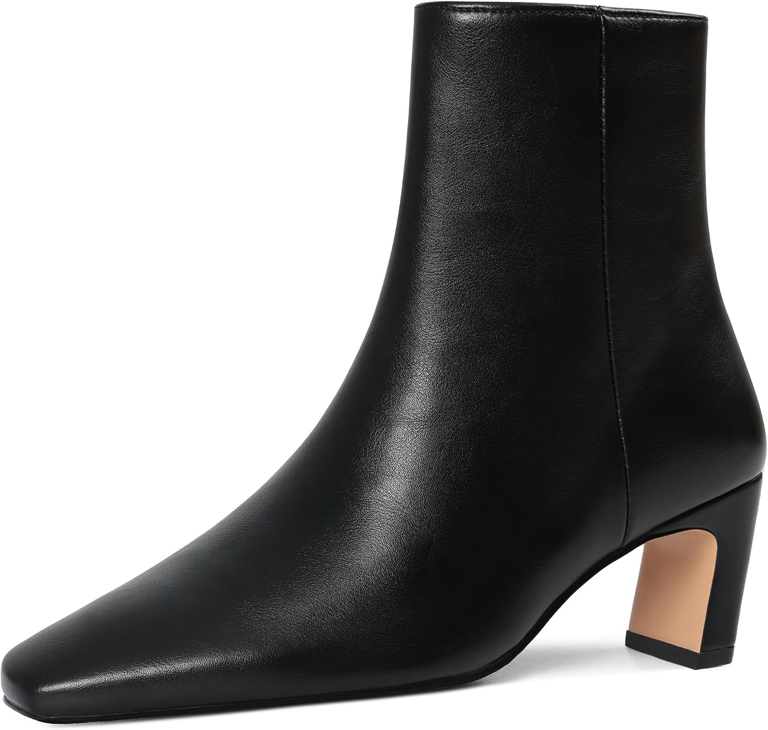 Women Ankle Boots 2026 Chunky Low Heels Square Toe Booties | Amazon (US)