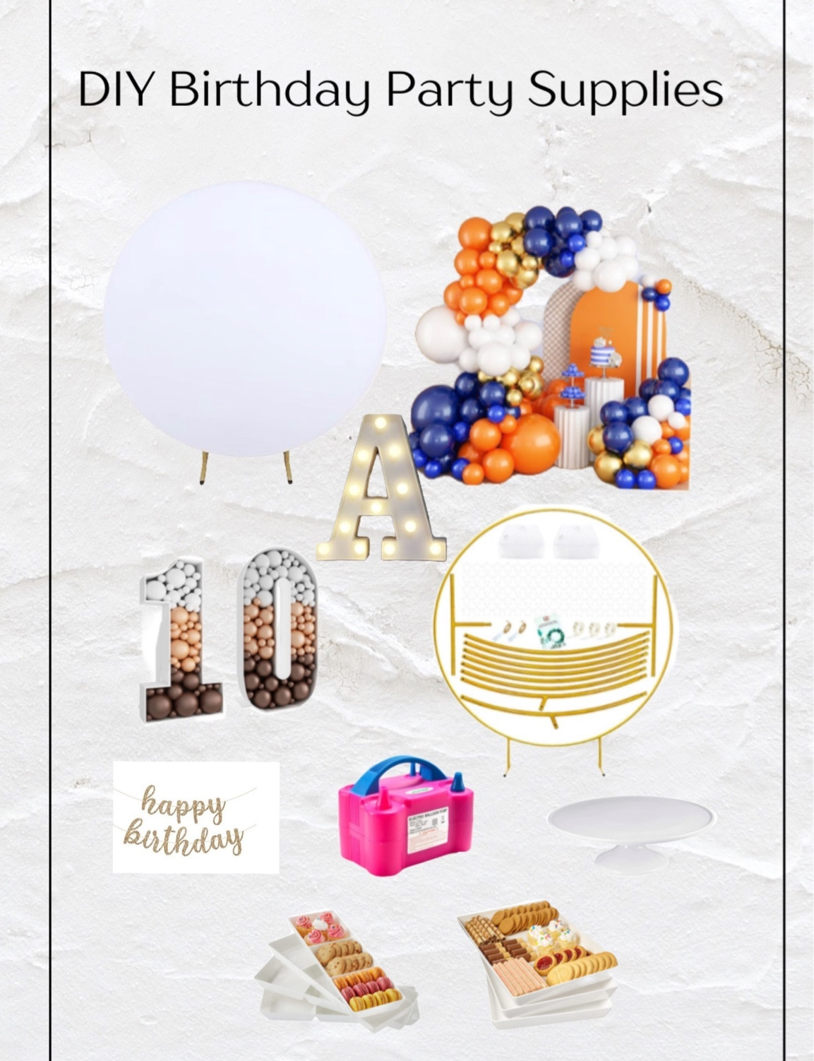 DIY birthday party, birthday party supplies, birthday party decor, diy birthday, balloon arch, balloon arch ring, photo backdrop, large marquee numbers, marquee light up letters, balloon pump, hosting a birthday party, party supplies, kids birthday party

#LTKhome #LTKkids